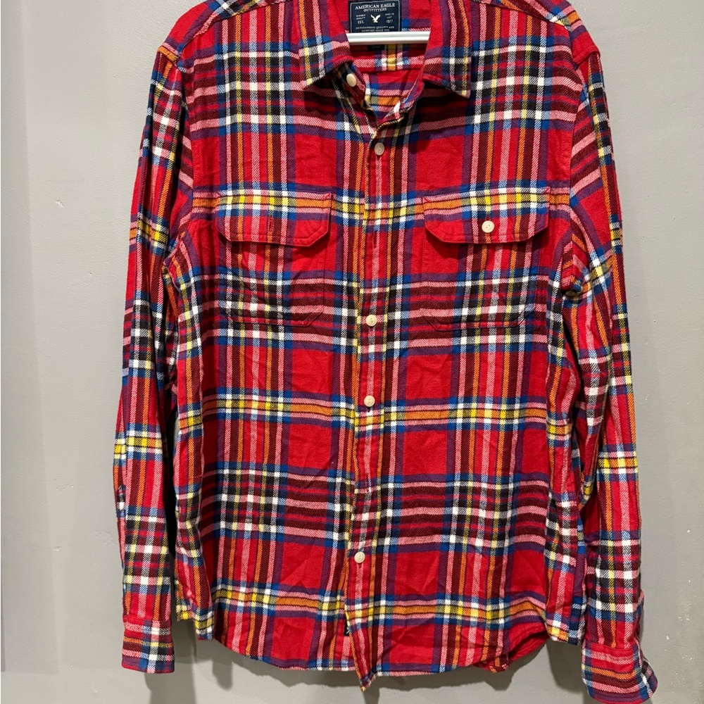 American Eagle Outfitters Vibrant Plaid Shirt